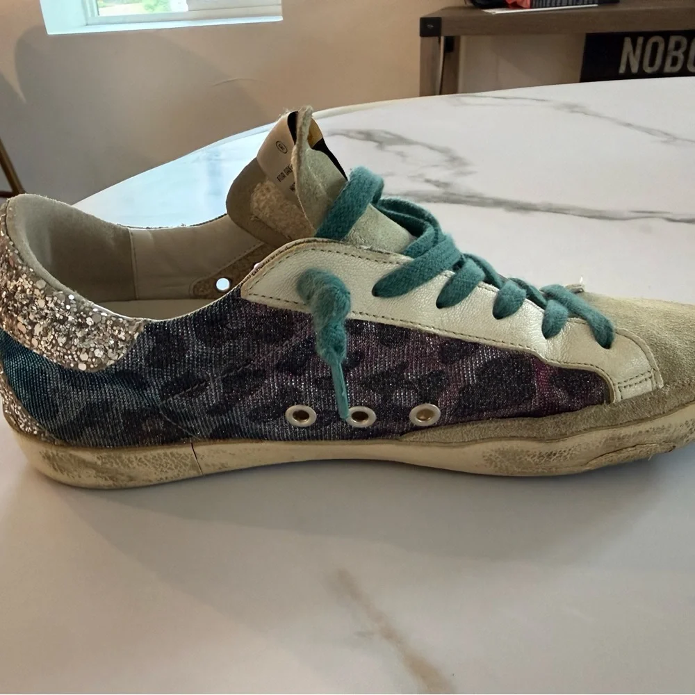 Low Top Golden Goose Glitter Sneakers